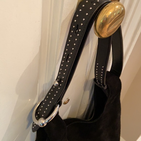 Rebecca Minkoff black suede shoulder back. Mint condition and barely ever used. - Picture 5 of 8
